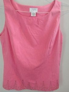 NWOT Ann Taylor Loft Pink blouse top size 6
